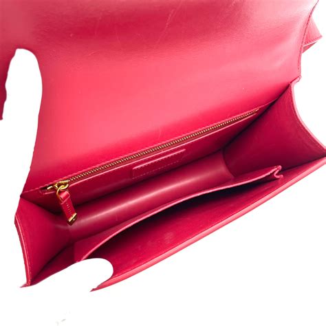 CHRISTIAN DIOR Smooth Calfskin Miss Montaigne Mini Flap .